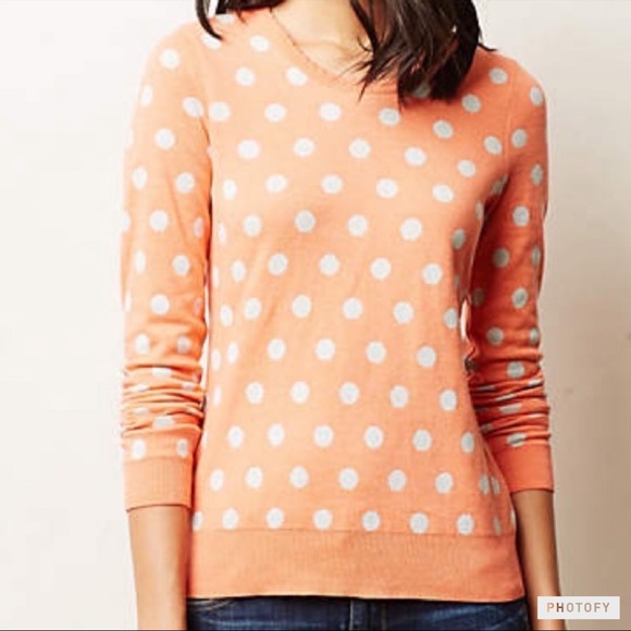 Anthropologie MOTH Polka Dot Pullover Sweater - M - Picture 2 of 8